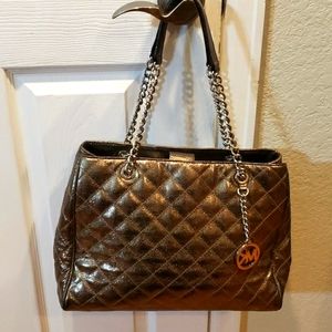 Michael Kors Gold Metallic Bag